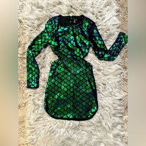 Forever 21 Sequin Cutout Mini Dress